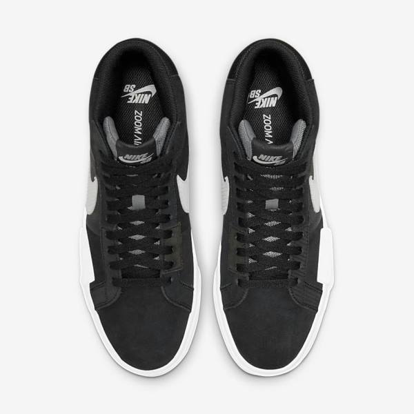 Nike SB Zoom Blazer Stredne Premium Skate Tenisky Damske Čierne Siva Biele | NK017DOS