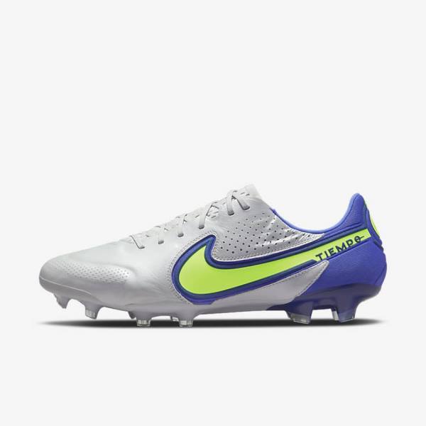 Nike Tiempo Legend 9 Elite FG Firm-Ground Kopačky Damske Siva Modre | NK103TLF