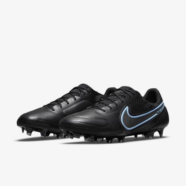 Nike Tiempo Legend 9 Elite FG Firm-Ground Kopačky Damske Čierne Siva | NK654AUD