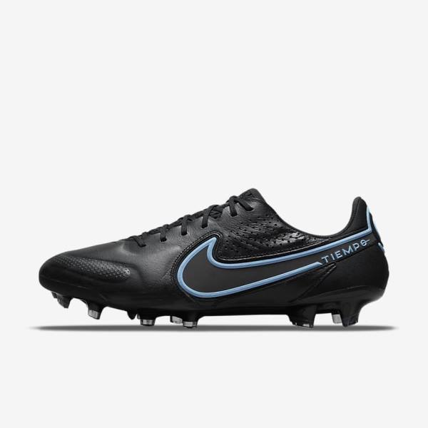 Nike Tiempo Legend 9 Elite FG Firm-Ground Kopačky Damske Čierne Siva | NK654AUD