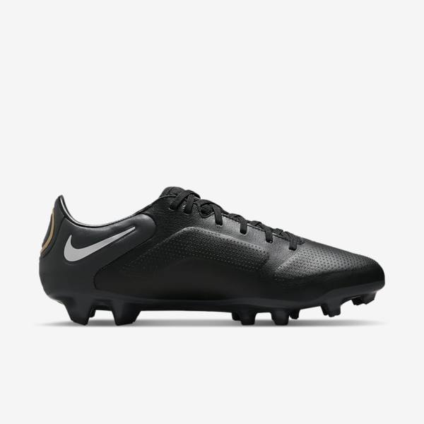 Nike Tiempo Legend 9 Pro FG Firm-Ground Kopačky Panske Čierne Tmavo Siva Metal Zlate Metal Tmavo Siva | NK820ZTJ