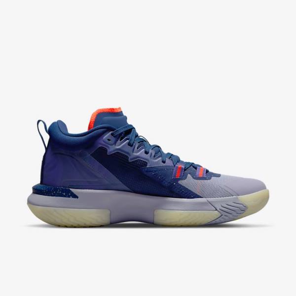 Nike Zion 1 ZNA Basketbalove Tenisky Panske Modre Nachový Indigo Svetlo Červené | NK532LZT