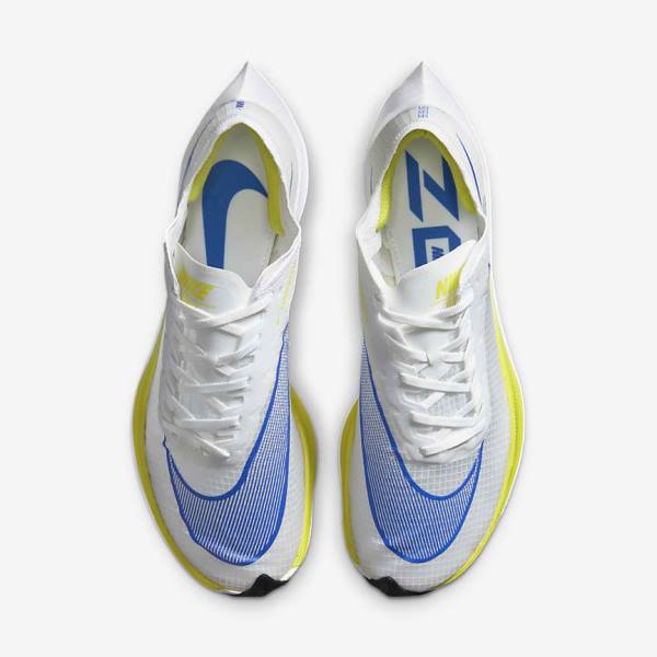 Nike ZoomX Vaporfly NEXT% Cestne Zavodne Bežecké Tenisky Damske Biele Čierne Modre | NK294JKO