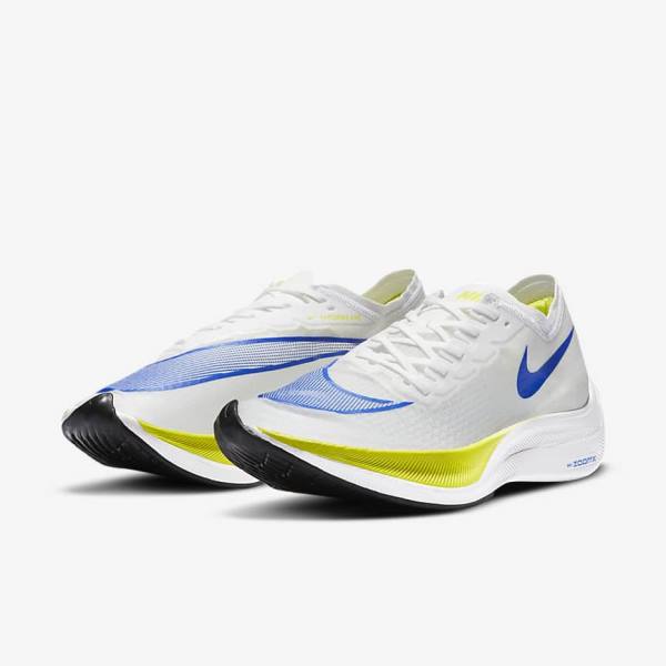 Nike ZoomX Vaporfly NEXT% Cestne Zavodne Bežecké Tenisky Damske Biele Čierne Modre | NK294JKO