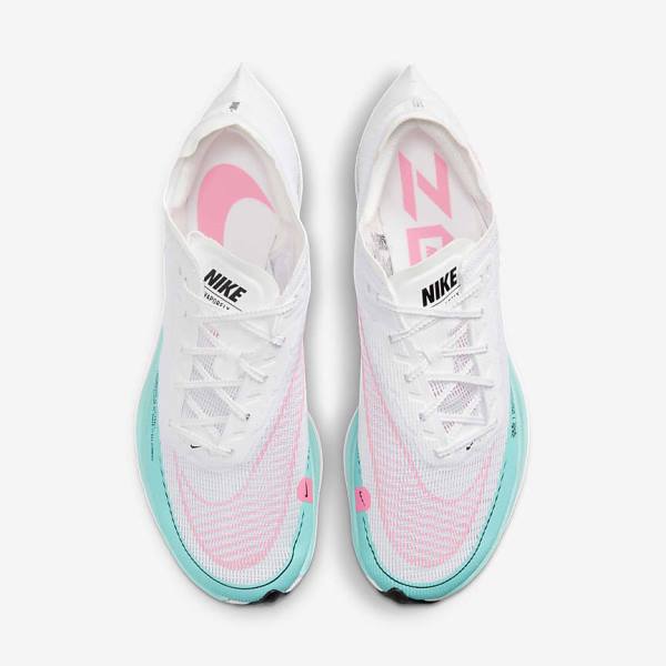 Nike ZoomX Vaporfly Next% 2 Cestne Zavodne Bežecké Tenisky Panske Zelene Modre Biele Čierne | NK647JRK