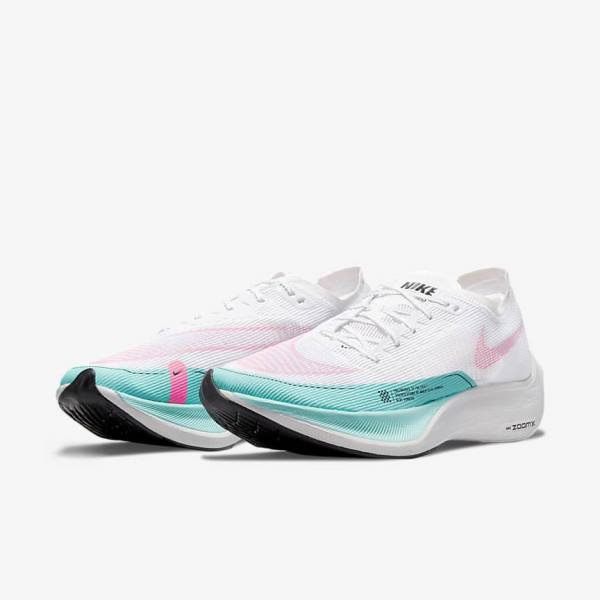 Nike ZoomX Vaporfly Next% 2 Cestne Zavodne Bežecké Tenisky Panske Zelene Modre Biele Čierne | NK647JRK