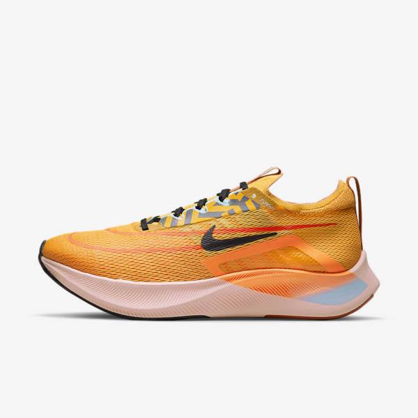 Nike Zoom Fly 4 Cestne Bežecké Tenisky Panske Čierne Modre Biele | NK058WYA