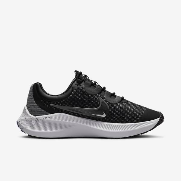 Nike Zoom Winflo 8 Shield Weatherised Cestne Bežecké Tenisky Damske Čierne Metal Strieborne Modre Siva | NK061GEB