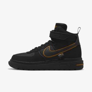 Nike Air Force 1 Boot Tenisky Panske Čierne Hnede Zlate | NK023KYQ