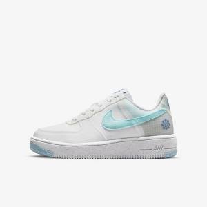 Nike Air Force 1 Crater Older Tenisky Detske Biele Modre | NK370NLS