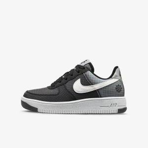 Nike Air Force 1 Crater Older Tenisky Detske Čierne Biele | NK532NIW