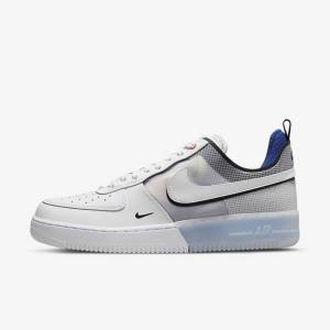 Nike Air Force 1 React Tenisky Panske Biele Svetlo Modre Kráľovská Modrá Modre Biele | NK261UYR