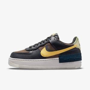 Nike Air Force 1 Shadow Tenisky Damske Zelene Biele Zlate | NK561BXQ