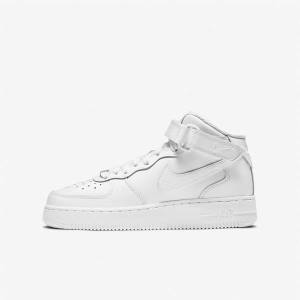 Nike Air Force 1 Stredne LE Older Basketbalove Tenisky Detske Biele | NK431KYL