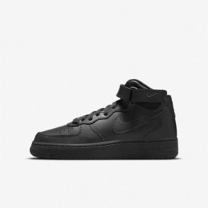 Nike Air Force 1 Stredne LE Older Tenisky Detske Čierne | NK267FYD