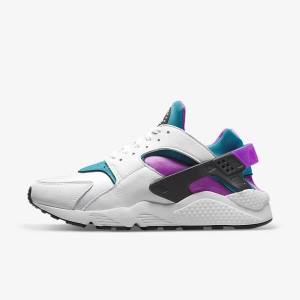 Nike Air Huarache Tenisky Panske Biele Čierne | NK230BDN