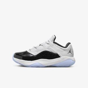 Nike Air Jordan 11 CMFT Low Older Jordan Tenisky Detske Biele Čierne | NK780EAG