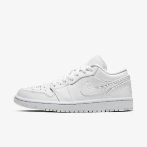 Nike Air Jordan 1 Low Tenisky Damske Biele | NK014SIU