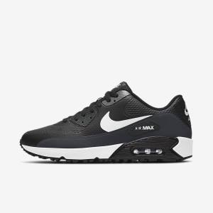 Nike Air Max 90 G Golfove Topanky Damske Čierne Tmavo Siva Biele | NK013ZYE