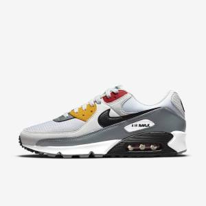 Nike Air Max 90 Premium Tenisky Panske Biele Siva Čierne | NK659KQL