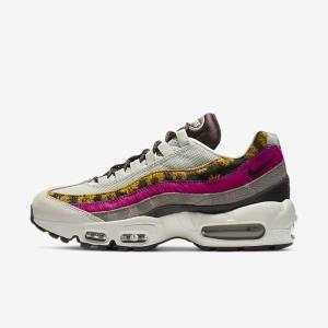 Nike Air Max 95 Premium Tenisky Damske Svetlo Béžové Hnede Olivovo Zelená Siva Biele | NK372NLB