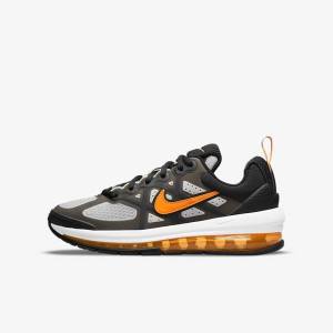 Nike Air Max Genome Older Vychadzkova Obuv Detske Čierne Siva Biele Oranžové | NK683CVZ