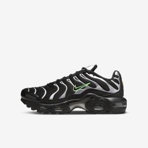 Nike Air Max Plus Older Tenisky Detske Čierne Zelene Metal Strieborne Čierne | NK345CLI