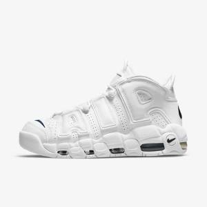 Nike Air More Uptempo 96 Tenisky Panske Biele Námornícka Modrá | NK408OLD