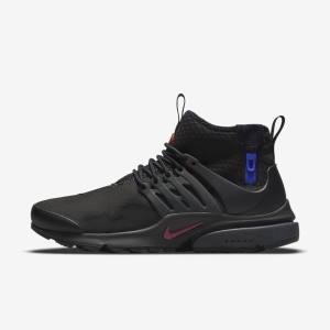 Nike Air Presto Stredne Utility Tenisky Panske Čierne Tmavo Siva Modre Červené | NK753LWV