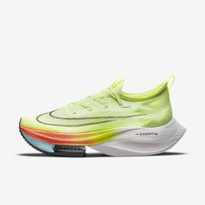 Nike Air Zoom Alphafly NEXT% Flyknit Cestne Zavodne Bežecké Tenisky Panske Svetlo Mango Metal Červené Hnede Čierne | NK514PNW