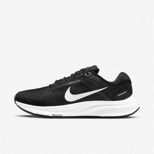 Nike Air Zoom Structure 24 Cestne Bežecké Tenisky Damske Čierne Biele | NK293XGQ