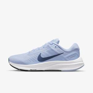 Nike Air Zoom Structure 24 Cestne Bežecké Tenisky Damske Svetlo Modre Biele Námornícka Modrá Námornícka Modrá | NK512XPY