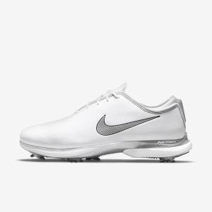 Nike Air Zoom Victory Tour 2 Golfove Topanky Panske Biele Metal Platina Čierne | NK427GLZ