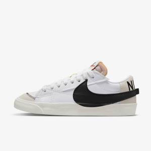 Nike Blazer Low 77 Jumbo Tenisky Panske Biele Čierne | NK493MAI