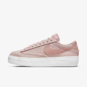 Nike Blazer Low Platforme Tenisky Damske Ruzove Biele Ruzove Ruzove | NK038JMQ