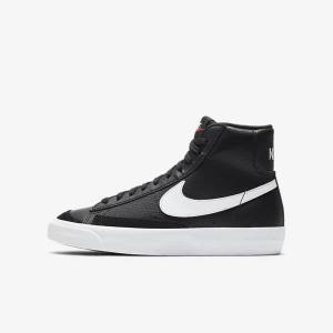 Nike Blazer Stredne 77 Older Tenisky Detske Čierne Biele Oranžové | NK769HUL