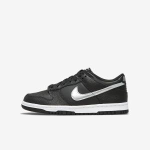 Nike Dunk Low Older Tenisky Detske Čierne Siva Biele | NK810LVA