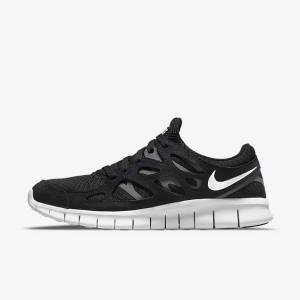 Nike Free Run 2 Tenisky Panske Čierne Tmavo Siva Biele | NK154EDU