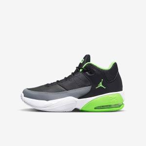 Nike Jordan Max Aura 3 Older Tenisky Detske Čierne Siva Biele Zelene | NK021AVS