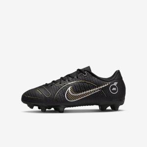 Nike Jr. Mercurial Vapor 14 Academy MG Older Multi-Ground Kopačky Detske Čierne Metal Strieborne Siva Metal Zlate | NK827HBV