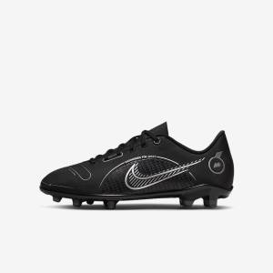 Nike Jr. Mercurial Vapor 14 Club MG Older Multi-Ground Kopačky Detske Čierne Siva Metal Strieborne | NK140TZB