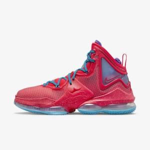 Nike LeBron 19 Basketbalove Tenisky Damske Červené Modre Nachový Červené | NK847BJC