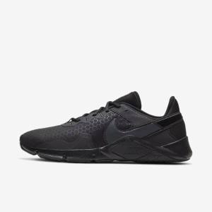 Nike Legend Essential 2 Botasky Panske Čierne Tmavo Siva | NK802GKF