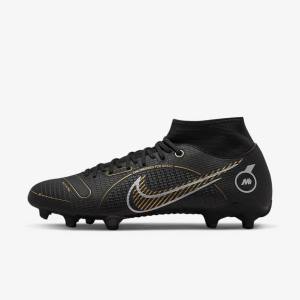 Nike Mercurial Superfly 8 Academy MG Multi-Grounds Kopačky Panske Čierne Metal Strieborne Siva Metal Zlate | NK057XPE