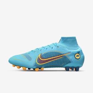 Nike Mercurial Superfly 8 Elite AG Artificial-Grasss Kopačky Panske Modre Oranžové | NK143QCH