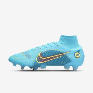 Nike Mercurial Superfly 8 Elite SG-PRO Anti-Clog Traction Soft-Ground Kopačky Panske Modre Oranžové | NK534KMI