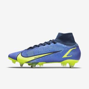 Nike Mercurial Superfly 8 Elite SG-Pro AC Soft-Ground Kopačky Damske Modre | NK425KAH