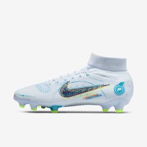 Nike Mercurial Superfly 8 Pro FG Firm-Ground Kopačky Damske Siva Svetlo Modre Tmavo Modre | NK596ORI