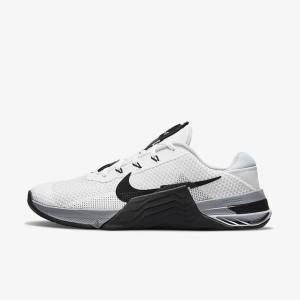 Nike Metcon 7 Botasky Panske Biele Siva Platina Čierne | NK310URJ