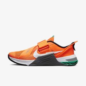 Nike Metcon 7 FlyEase Botasky Panske Oranžové Tmavo Siva Tyrkysové Biele | NK015VKH